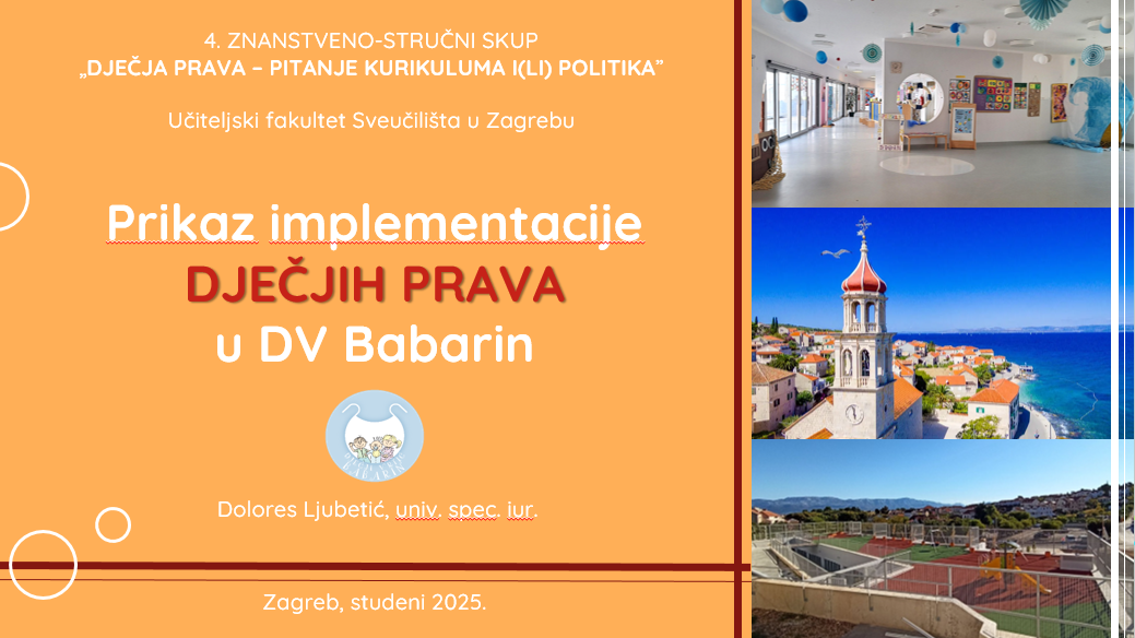 Sudjelovanje na Znanstveno-stručnom skupu „Dječja prava – pitanje kurikuluma i(li)